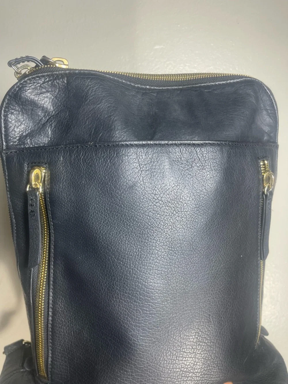 Margot Black Backpack with Luxurious Leather and Minimalist design